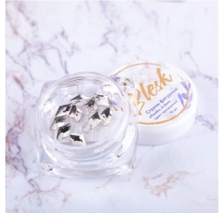 BLESK Стразы фигурные Ромб, цвет прозрачный, 4*6мм (10шт)