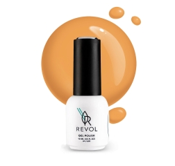 REVOL Гель лак Fashion week colors №6 Iced mango, 10мл