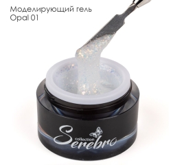 SEREBRO Гель для моделирования Opal 01, 15 мл