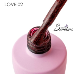 SEREBRO Гель лак Love 02, 8мл