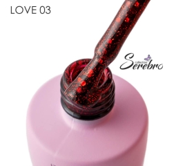 SEREBRO Гель лак Love 03, 8мл