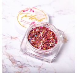 BLESK Дизайн для ногтей Блеск кристаллов, коралловый