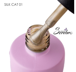 SEREBRO Гель лак Silk Cat 01, 8мл