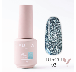 YUTTA Гель лак Disco 02, светоотражающий, 8мл