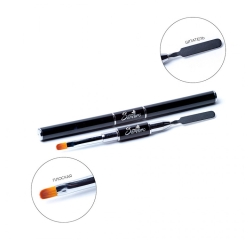 SEREBRO Кисть для геля со шпателем-лопаткой