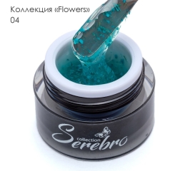 SEREBRO Гель лак Flowers 04, 5 мл (баночка)