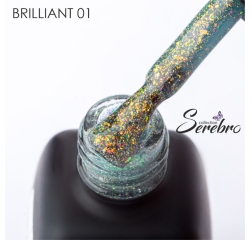 SEREBRO Гель лак Brilliant 01, 8мл
