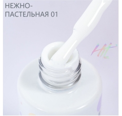 HIT Гель лак Pastel 01 White, 9 мл