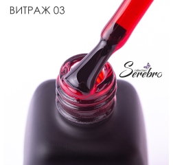 SEREBRO Гель лак Витраж 03, 11 мл