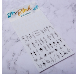 BLESK Наклейки для дизайна ногтей №001