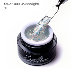 SEREBRO Гель лак Moonlight 01, 5 мл (баночка)