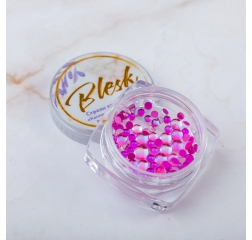 BLESK Стразы круглые Капли росы, №04, разноразмерные, ~70шт