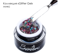 SEREBRO Гель лак Glitter gel микс , 5 мл (баночка)