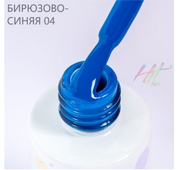 HIT Гель лак Blue 04 Steel, 9 мл