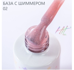 HIT База камуфлирующая с шиммером 02, 9 мл