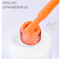 HIT Гель лак Red 02 Light coral, 9 мл