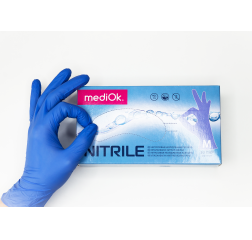 Перчатки Mediok нитриловые S черные