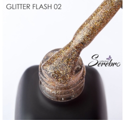 SEREBRO Гель лак Glitter flash 02, 11мл