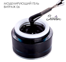 SEREBRO Гель для моделирования Витраж 06, 15 мл