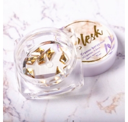 BLESK Стразы фигурные Стрела, цвет шампань, 4*6мм (10шт)