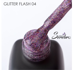 SEREBRO Гель лак Glitter flash 04, 11мл