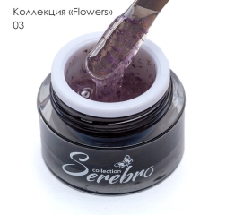 SEREBRO Гель лак Flowers 03, 5 мл (баночка)