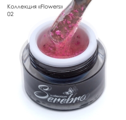 SEREBRO Гель лак Flowers 02, 5 мл (баночка)
