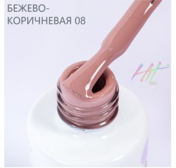 HIT Гель лак Brown 08 Tea rose, 9 мл