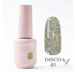 YUTTA Гель лак Disco 03, светоотражающий, 8мл