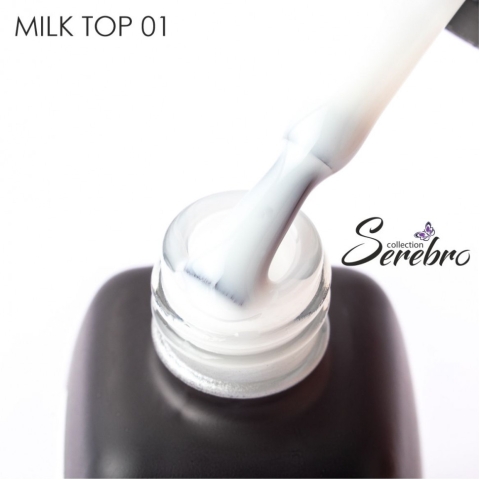 SEREBRO Топ Milk 01 без лс, 11мл в интернет магазине в Сургуте,SEREBRO Топ Milk 01 без лс, 11мл купить в Сургуте, Интернет-магазин Shopnails.pro Сургут предлагает купить SEREBRO Топ Milk 01 без лс, 11мл, гели, акрилы, мономеры, наборы гель лаков Шеллак, биогелей OPI Axxium, специальные жидкости