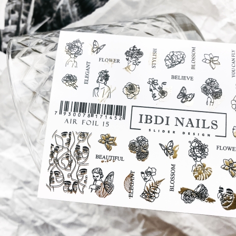 Ibdi Nails AIR FOIL №15 в интернет магазине в Сургуте,Ibdi Nails AIR FOIL №15 купить в Сургуте, Интернет-магазин Shopnails.pro Сургут предлагает купить Ibdi Nails AIR FOIL №15, гели, акрилы, мономеры, наборы гель лаков Шеллак, биогелей OPI Axxium, специальные жидкости