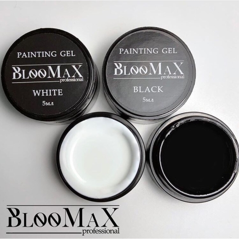 BlooMaX гель краска с лс Белая, 5мл в интернет магазине в Сургуте,BlooMaX гель краска с лс Белая, 5мл купить в Сургуте, Интернет-магазин Shopnails.pro Сургут предлагает купить BlooMaX гель краска с лс Белая, 5мл, гели, акрилы, мономеры, наборы гель лаков Шеллак, биогелей OPI Axxium, специальные жидкости