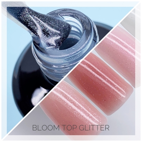 Bloom Топ GLITTER, 15мл в интернет магазине в Сургуте,Bloom Топ GLITTER, 15мл купить в Сургуте, Интернет-магазин Shopnails.pro Сургут предлагает купить Bloom Топ GLITTER, 15мл, гели, акрилы, мономеры, наборы гель лаков Шеллак, биогелей OPI Axxium, специальные жидкости