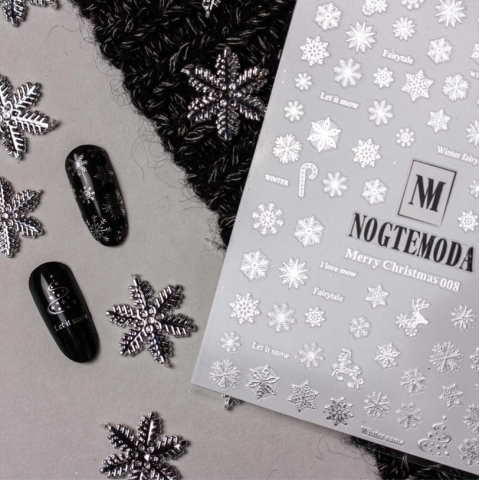 NOGTEMODA "MERRY CHRISTMAS" #008 в интернет магазине в Сургуте,NOGTEMODA "MERRY CHRISTMAS" #008 купить в Сургуте, Интернет-магазин Shopnails.pro Сургут предлагает купить NOGTEMODA "MERRY CHRISTMAS" #008, гели, акрилы, мономеры, наборы гель лаков Шеллак, биогелей OPI Axxium, специальные жидкости