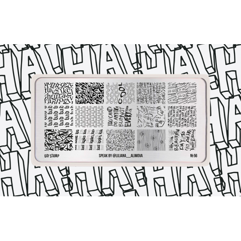 Go! Stamp пластина для стемпинга 56 в интернет магазине в Сургуте,Go! Stamp пластина для стемпинга 56 купить в Сургуте, Интернет-магазин Shopnails.pro Сургут предлагает купить Go! Stamp пластина для стемпинга 56, гели, акрилы, мономеры, наборы гель лаков Шеллак, биогелей OPI Axxium, специальные жидкости