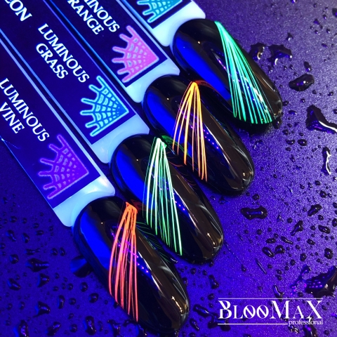 BlooMaX Паутинка Neon 02 Luminous ORANGE, 5мл в интернет магазине в Сургуте,BlooMaX Паутинка Neon 02 Luminous ORANGE, 5мл купить в Сургуте, Интернет-магазин Shopnails.pro Сургут предлагает купить BlooMaX Паутинка Neon 02 Luminous ORANGE, 5мл, гели, акрилы, мономеры, наборы гель лаков Шеллак, биогелей OPI Axxium, специальные жидкости