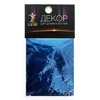 Lunail блёстки P39 Синий классический, 4гр