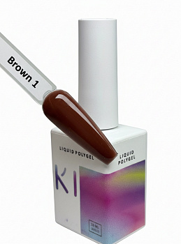 DAKI Liquid Polygel Brown 1, 15 мл