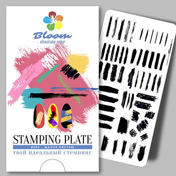 Bloom пластина для стемпинга 003