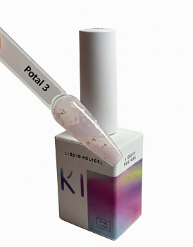 DAKI Liquid Polygel с поталью Р3, 15 мл 