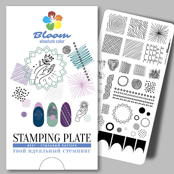 Bloom пластина для стемпинга 031