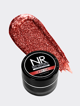 NR Гель-краска мерцающая №2, Red (7 гр)