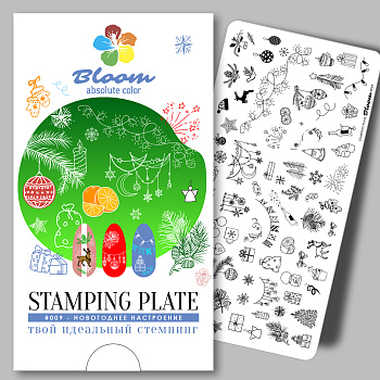Bloom пластина для стемпинга 009