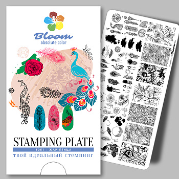 Bloom пластина для стемпинга 051