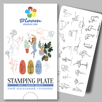 Bloom пластина для стемпинга 043