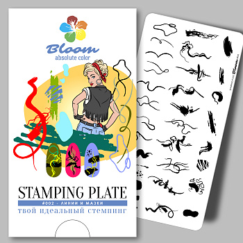 Bloom пластина для стемпинга 002
