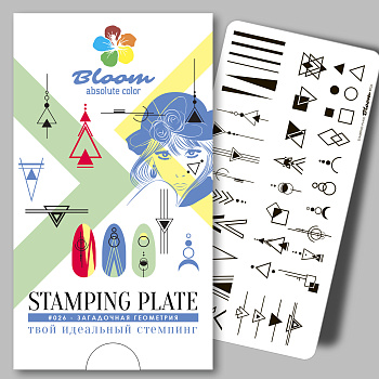 Bloom пластина для стемпинга 026