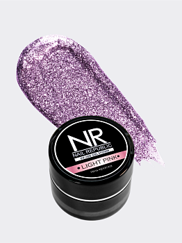 NR Гель-краска мерцающая №7, Light pink (7 гр)