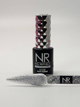 NR База Камуфлирующая Stone crumb №35 с шиммером (10мл)