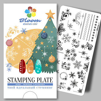 Bloom пластина для стемпинга 008